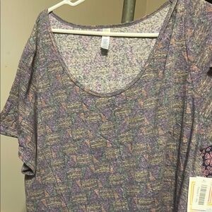 LuLaRoe Multicolored Classic T NWT 3XL Scoop Neck Short Sleeve T-Shirt